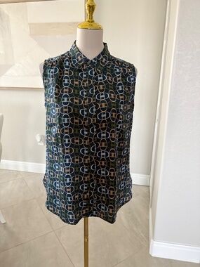 NWT Ann Taylor Chain Link Sleeveless Top